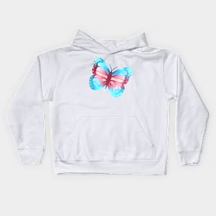 LGBTQ+ Pride Butterfly - Transgender Kids Hoodie